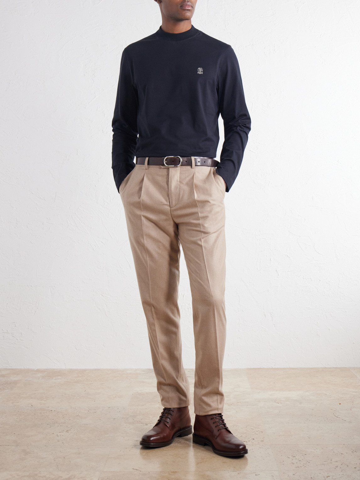 Logo-Embroidered Cotton-Jersey T-Shirt