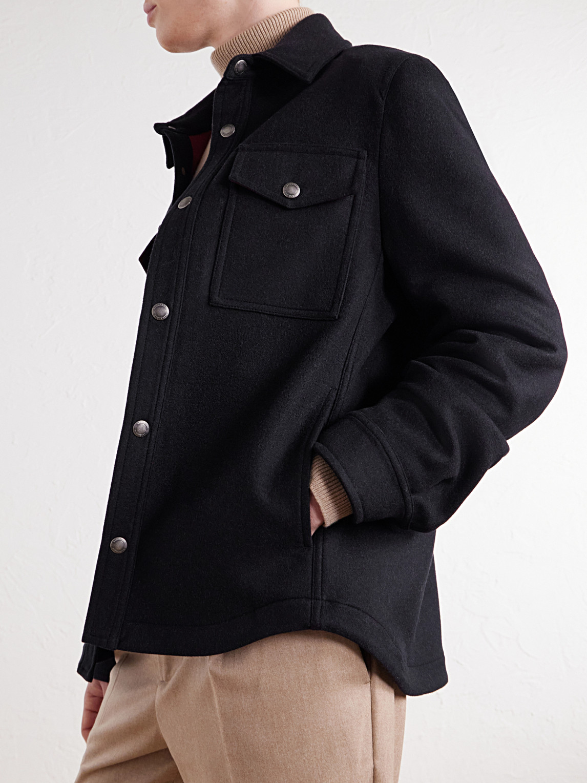 Wool-Felt Overshirt