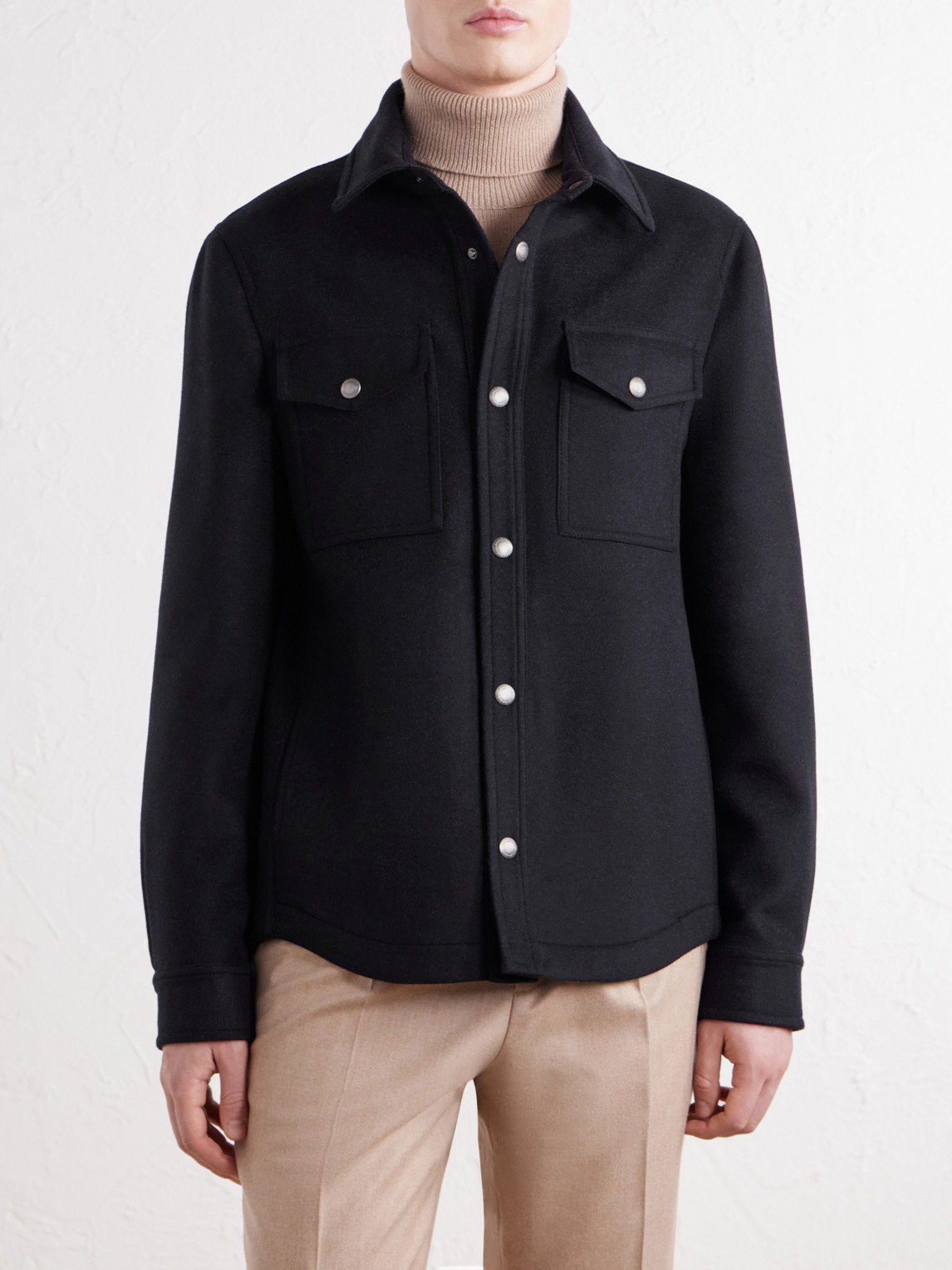 Wool-Felt Overshirt