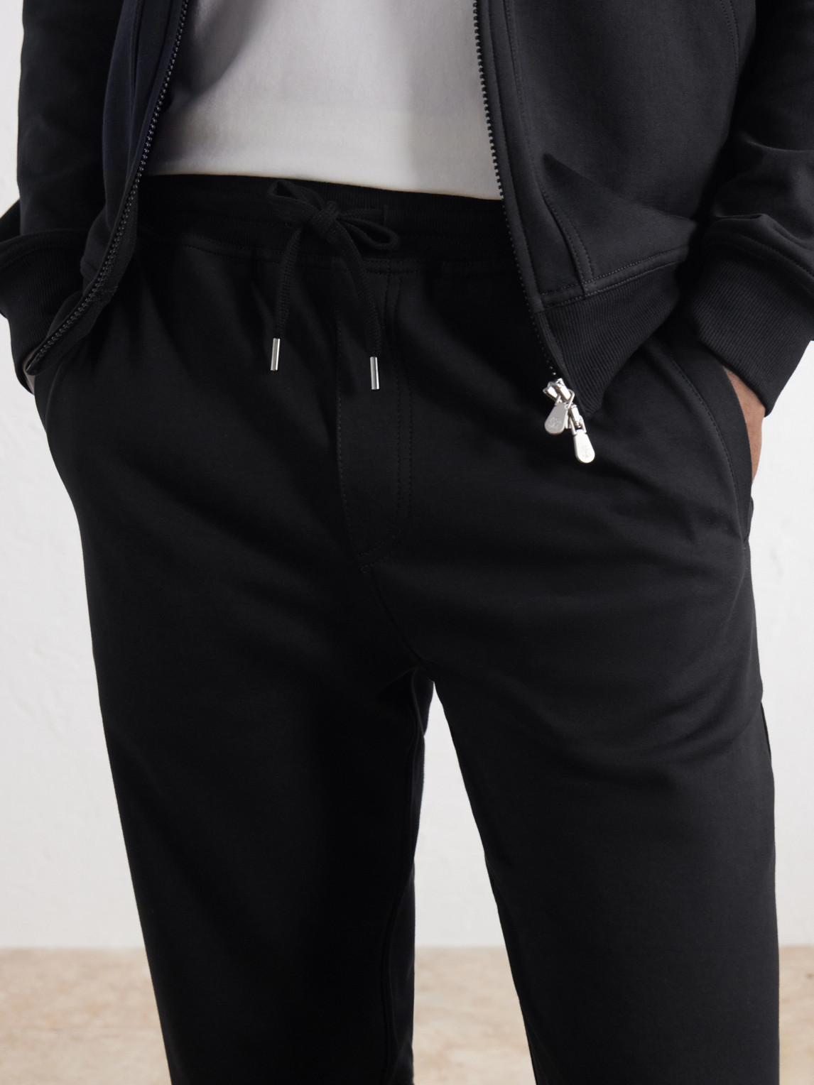 Tapered Cotton-Stretch Jersey Drawstring Sweatpants