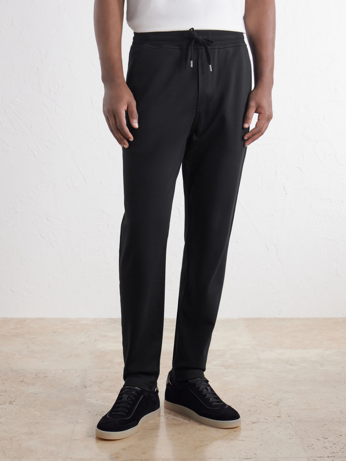Tapered Cotton-Stretch Jersey Drawstring Sweatpants