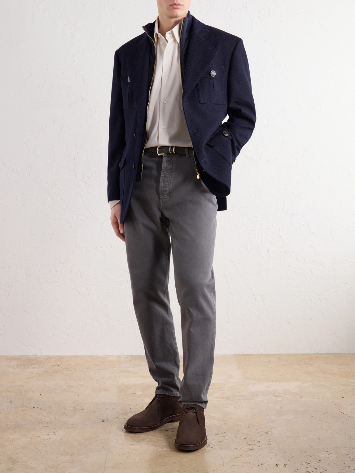 Button-Down Cotton-Poplin Shirt