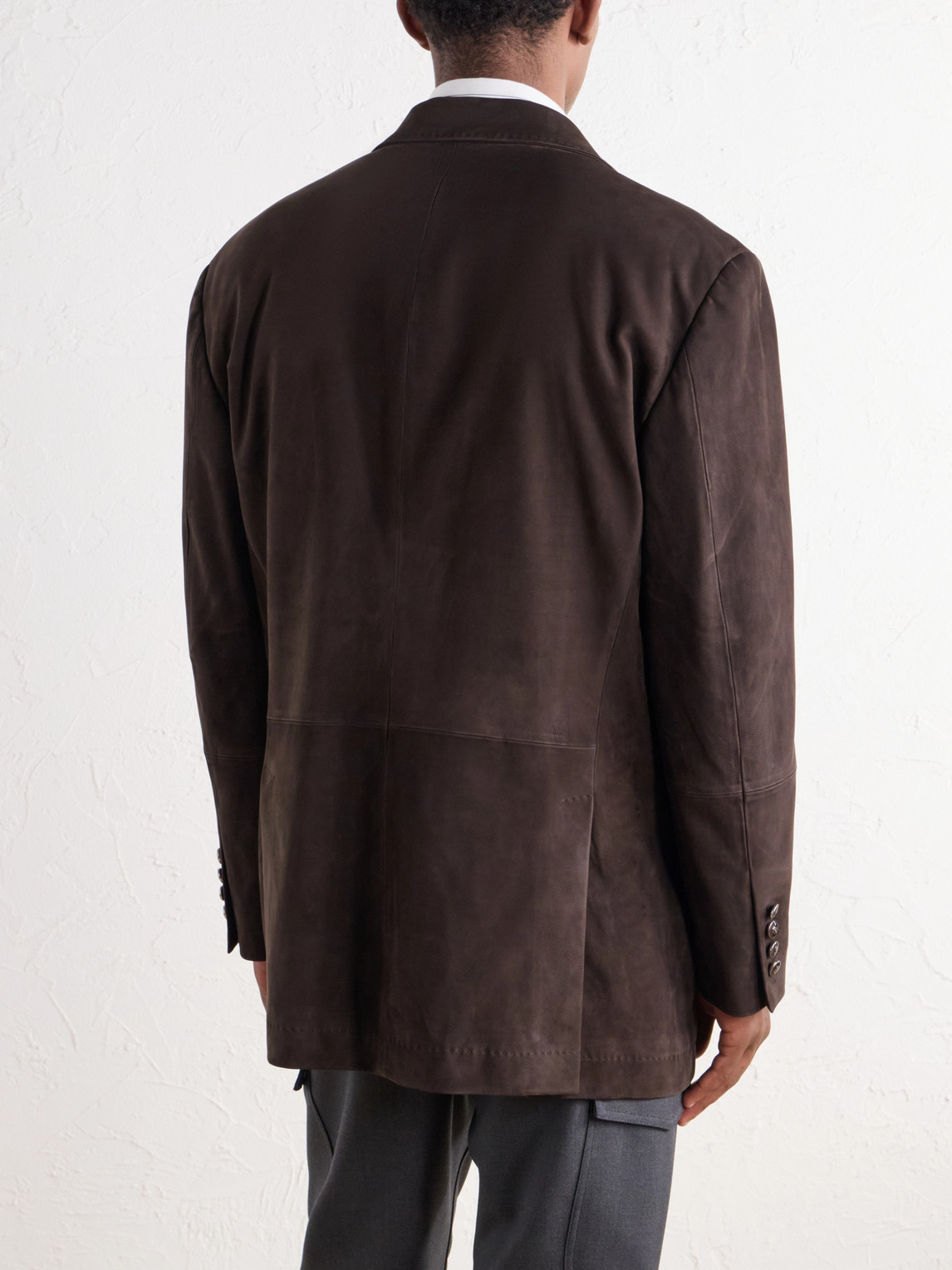 Paneled Pintucked Blazer
