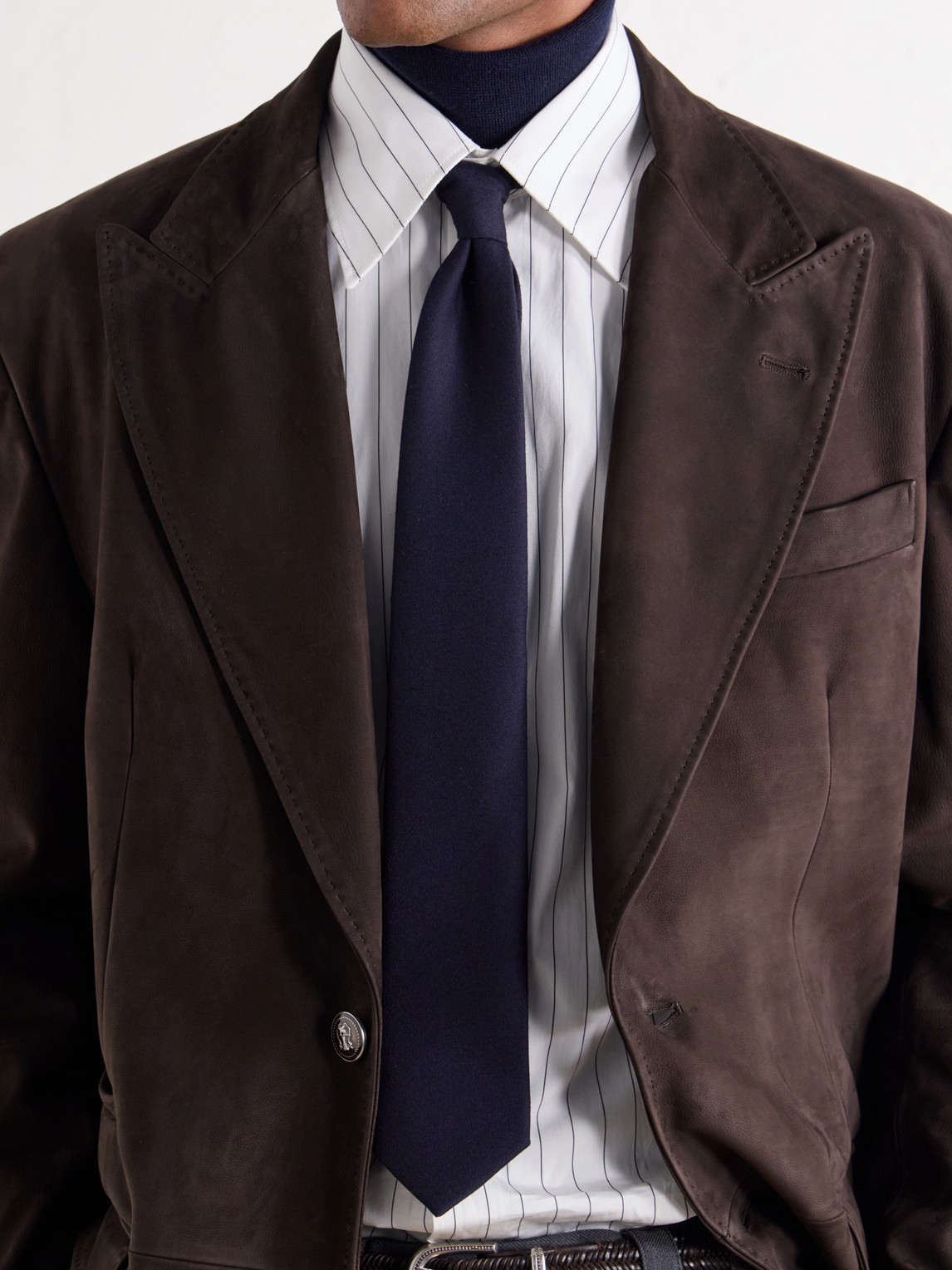 Paneled Pintucked Blazer