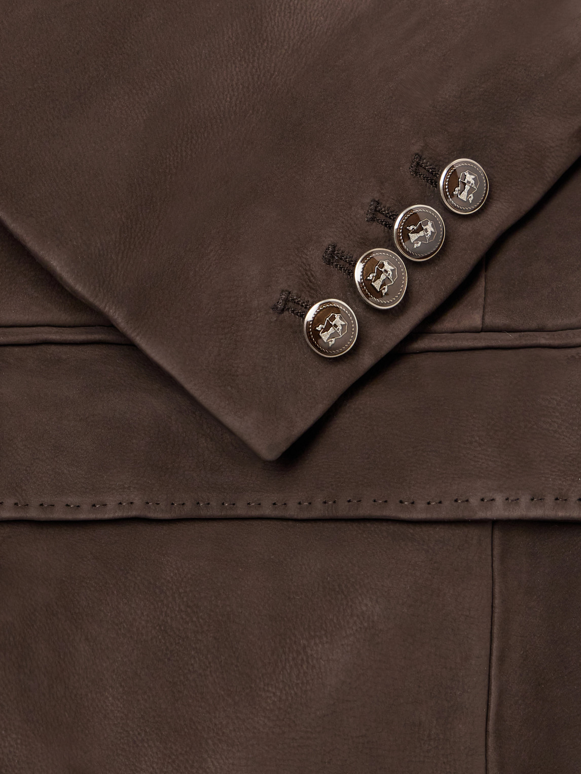 Paneled Pintucked Blazer