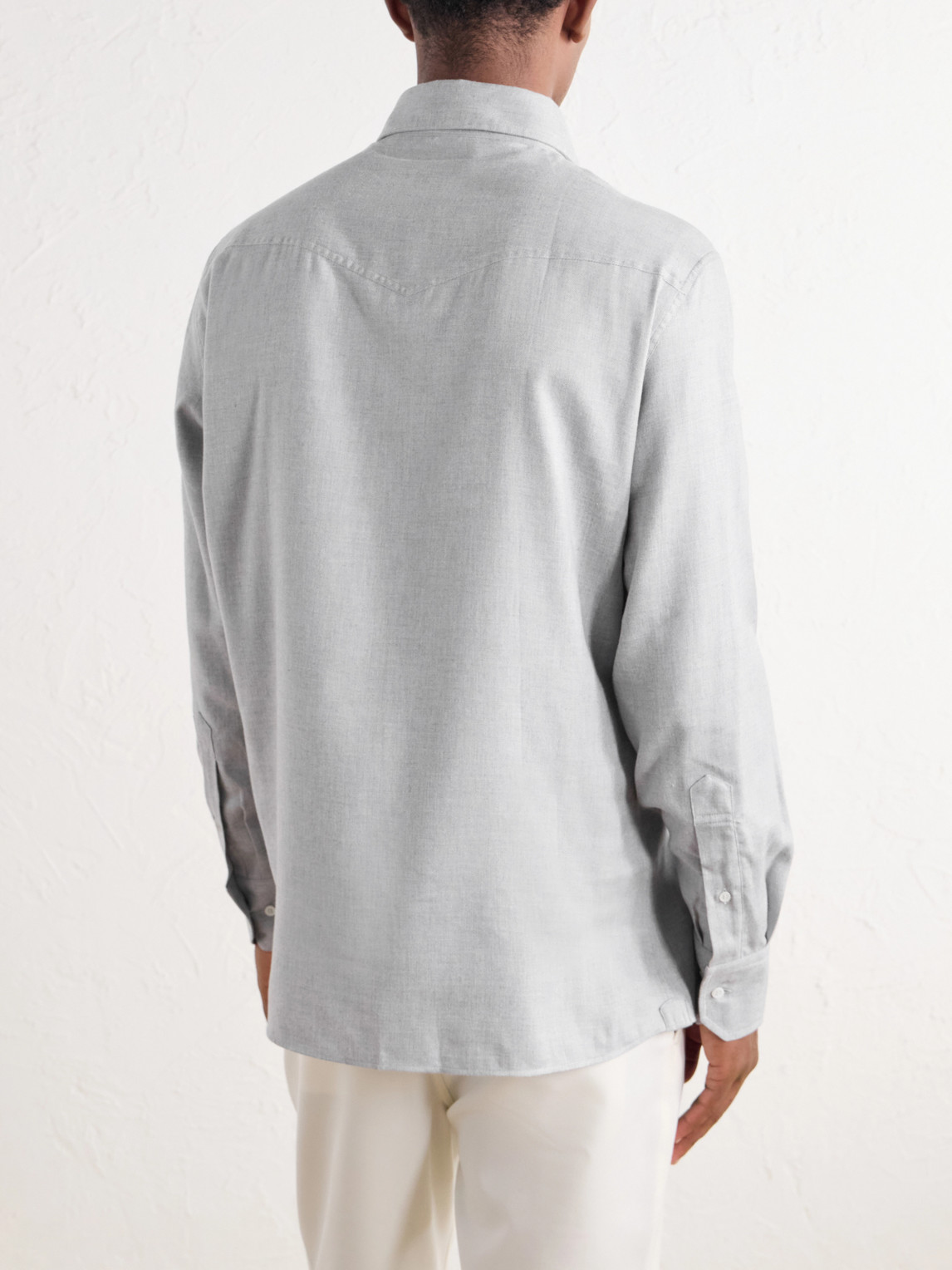 Cotton-Flannel Western Shirt