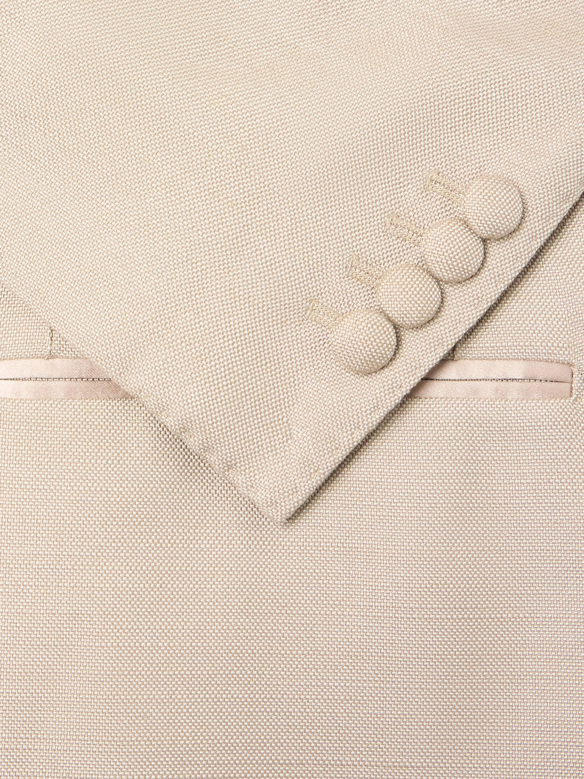 Satin-Trimmed Double-Breasted Silk-Twill Tuxedo Jacket
