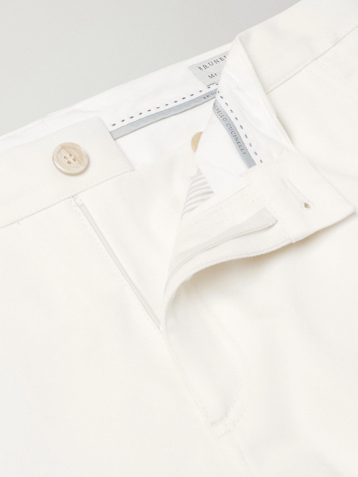 Tapered Cotton And Wool-Blend Twill Chinos