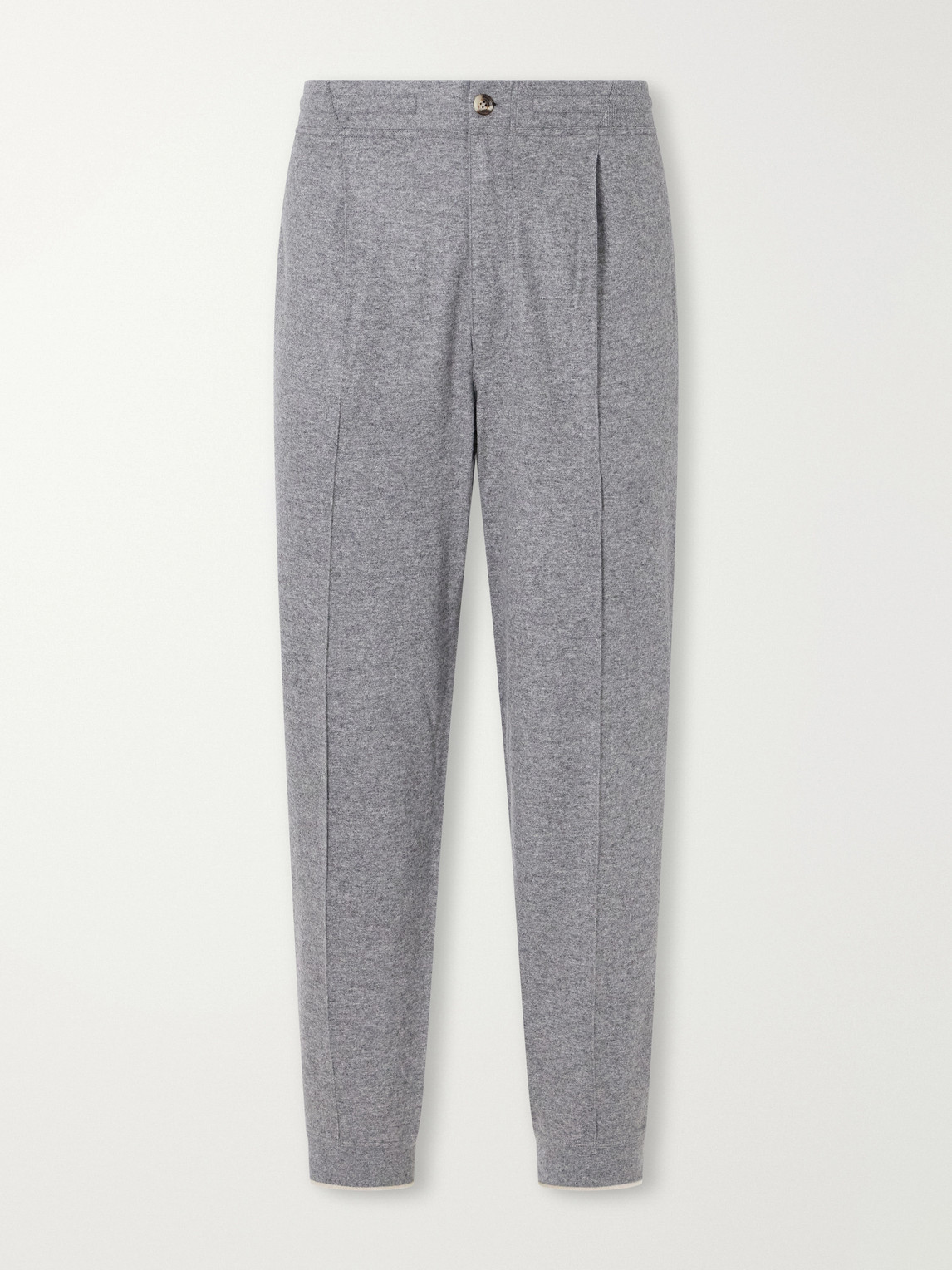 Tapered Pleated Cashmere Sweatpants