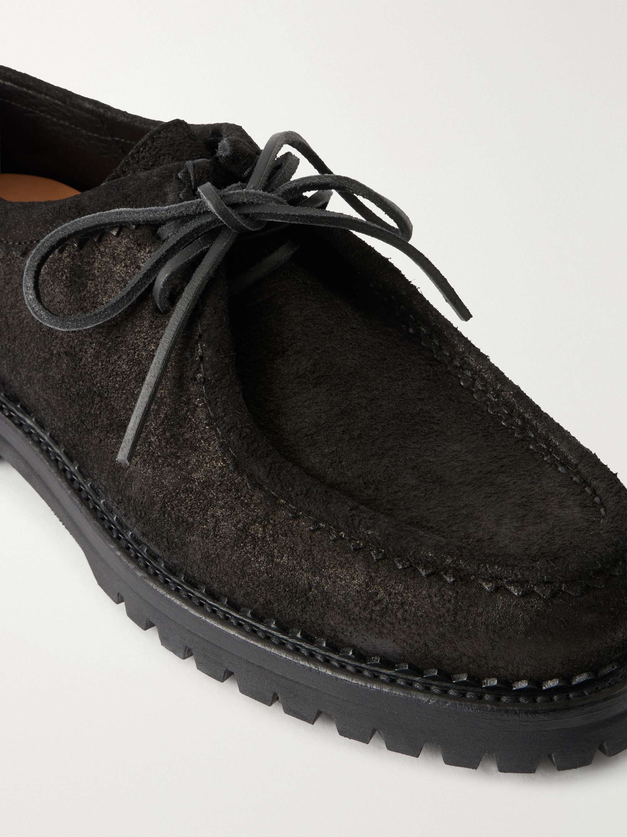 YUKETEN TYROLIAN SHOES US９ YUKETEN Sibillini Tyrolean Waxed Suede Derby Shoes for Men | MR