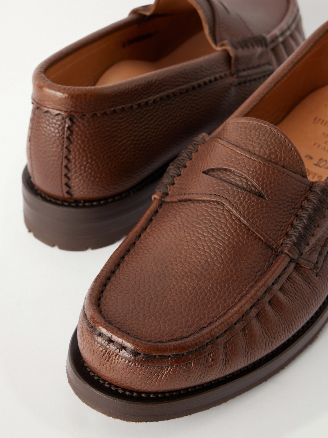 Rob´S Full-Grain Leather Penny Loafers