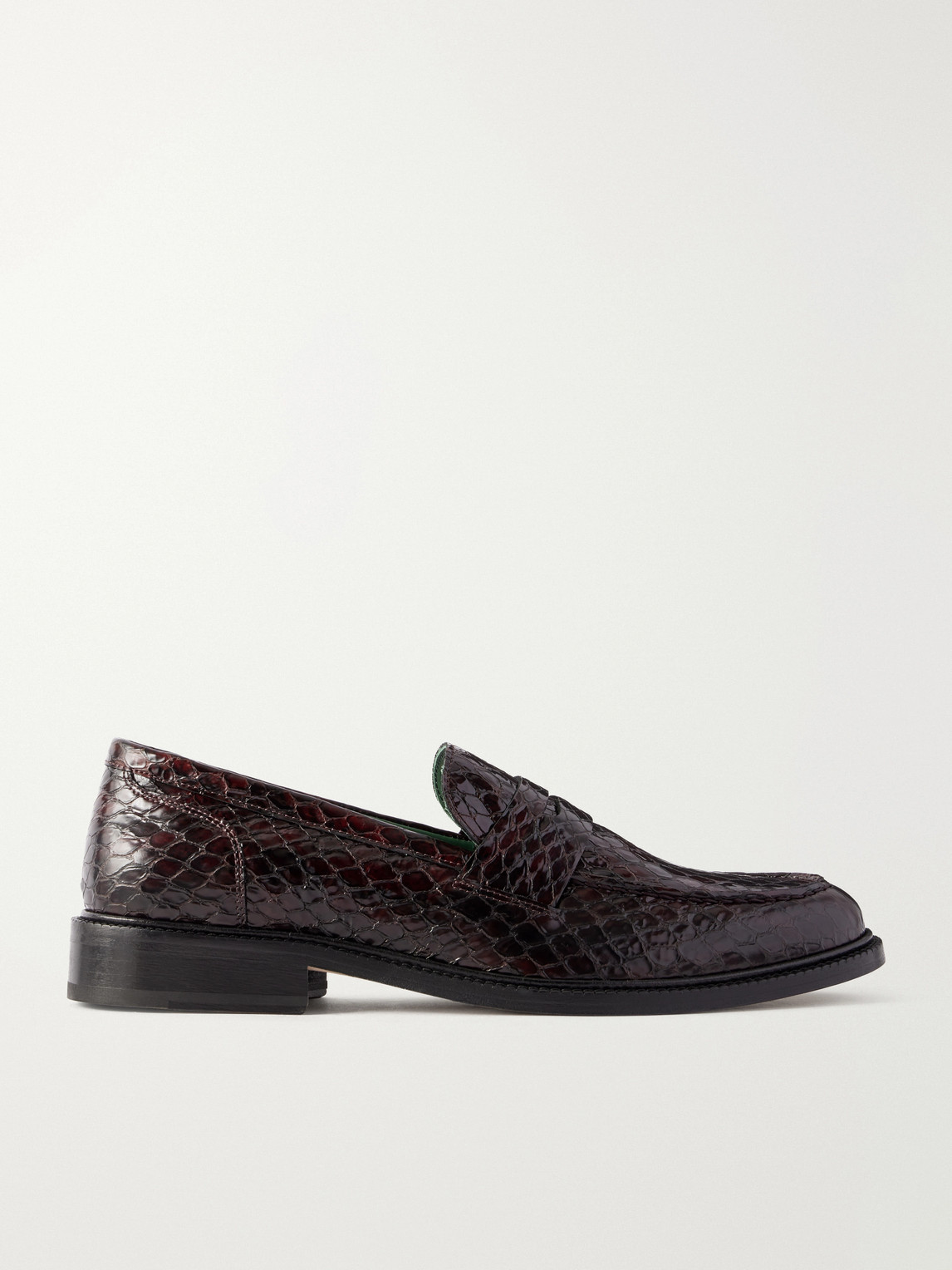 Townee Vale Snake-Effect Loafers