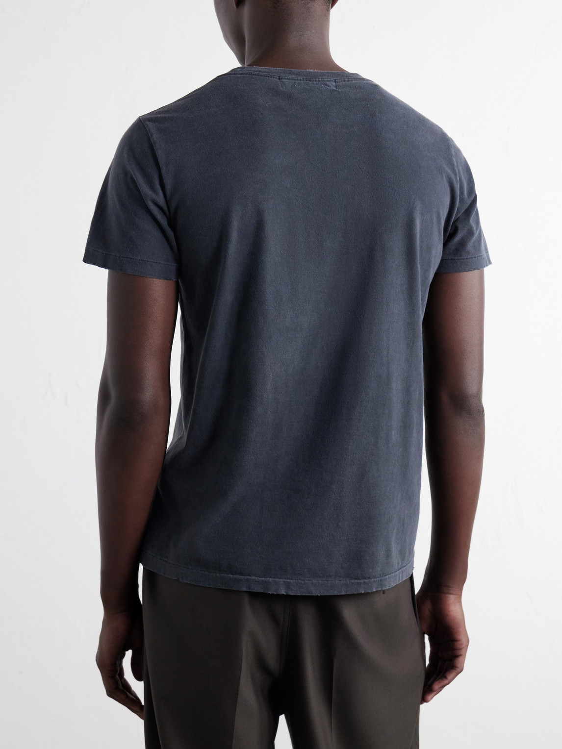Laurel Ville Distressed Printed Cotton-Jersey T-Shirt