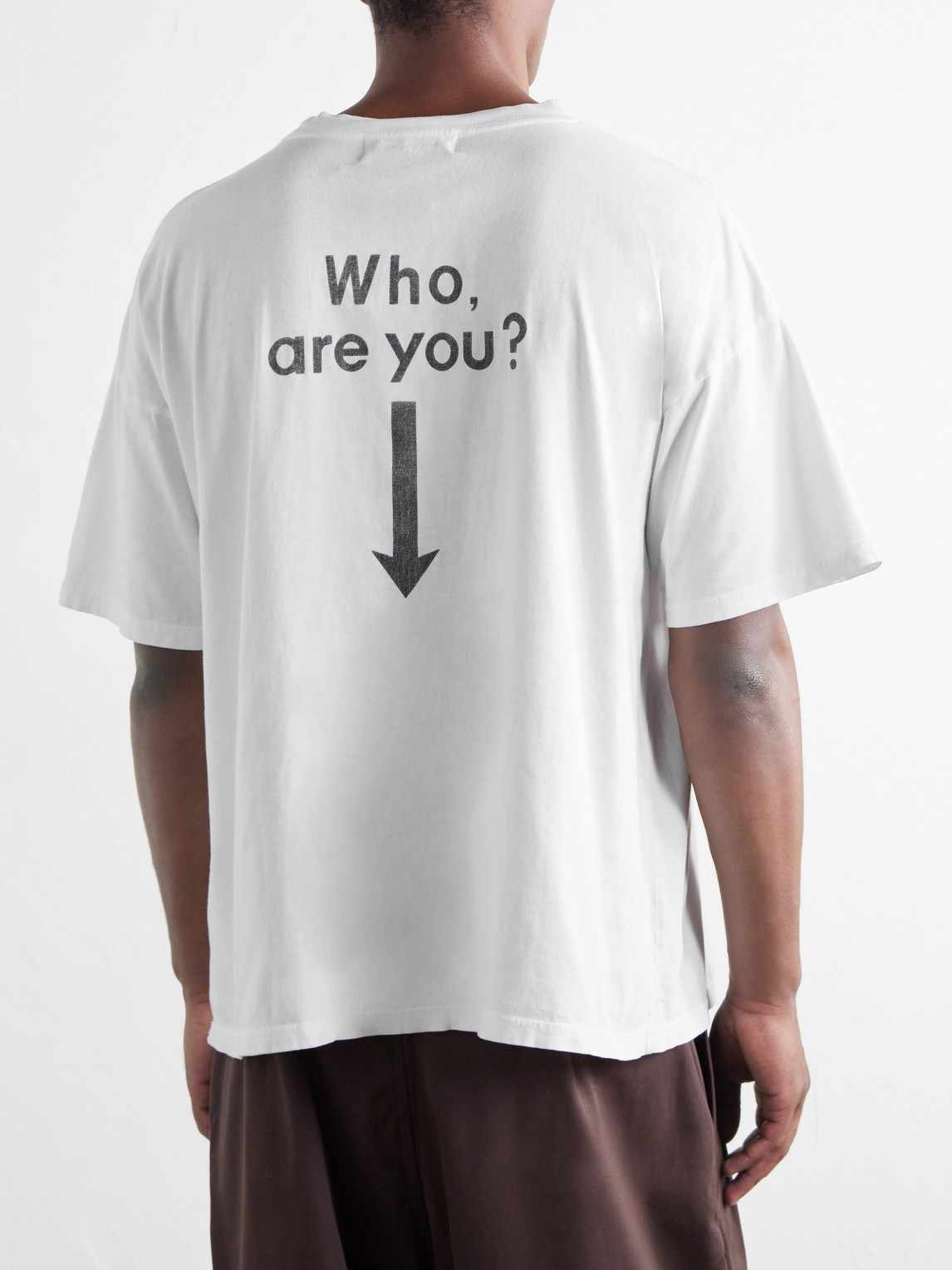 Who Are You Printed Cotton-Jersey T-Shirt