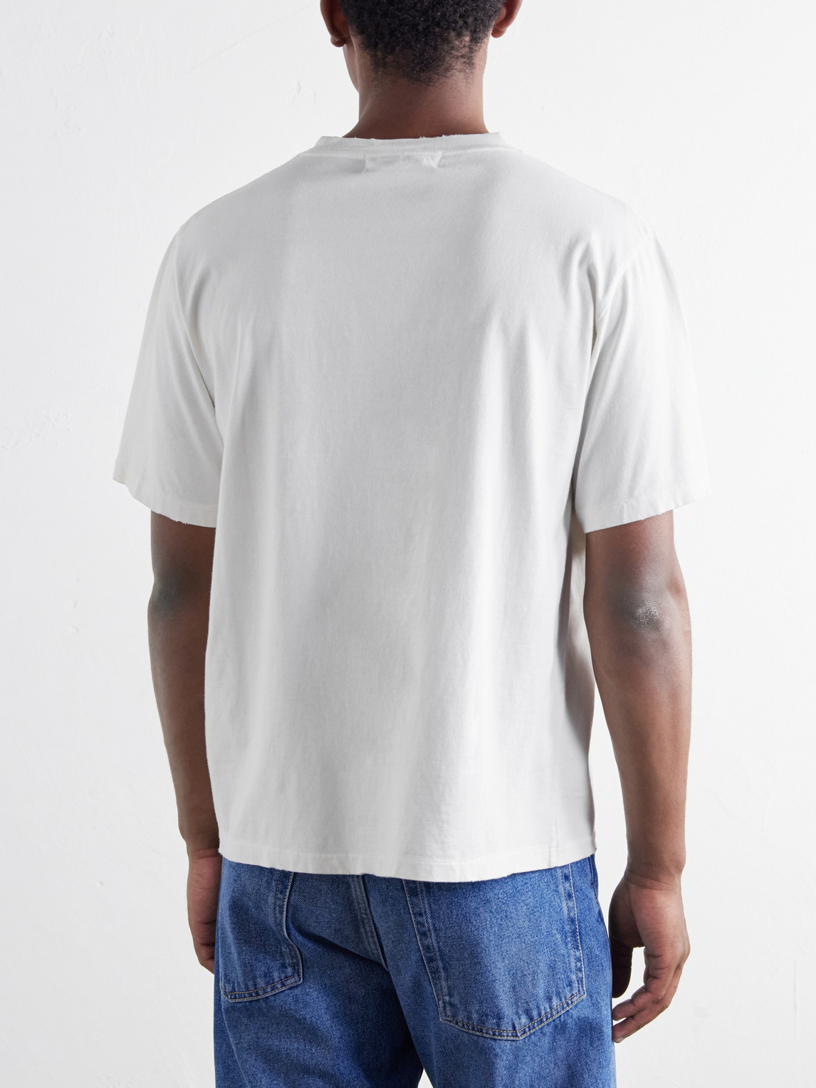 Make Art, Not War Printed Cotton-Jersey T-Shirt