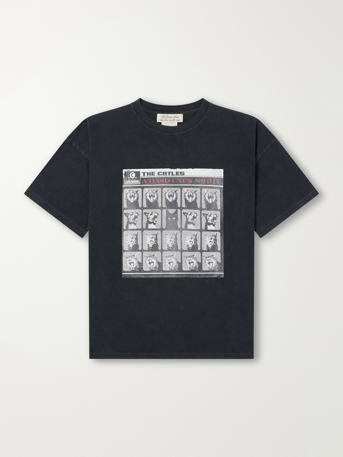 A Hard Cat'S Night Printed Cotton-Jersey T-Shirt