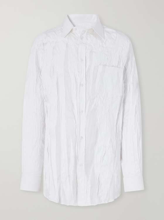 Maison Margiela Bianchetto-Printed Satin Shirt