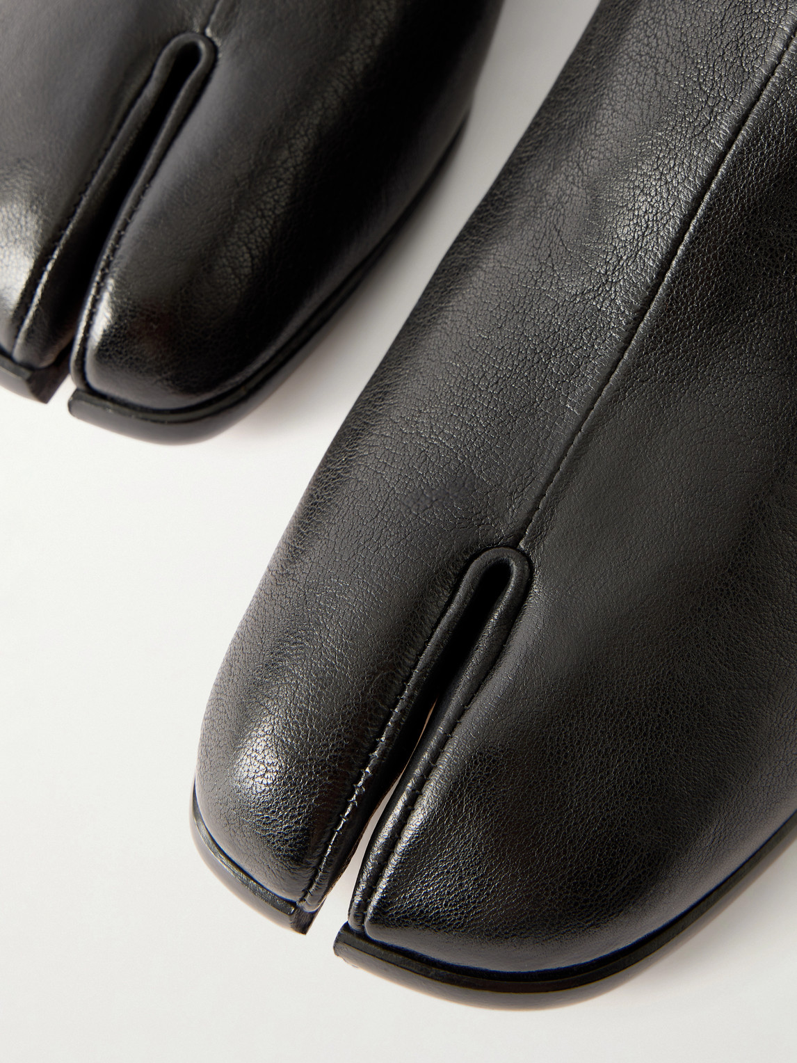 Tabi Babouche Split-Toe Leather Slip-Ons