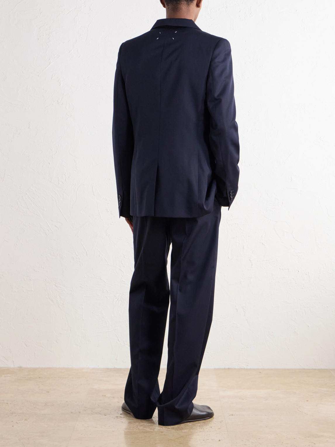 Two-Tone Virgin Wool-Twill Blazer