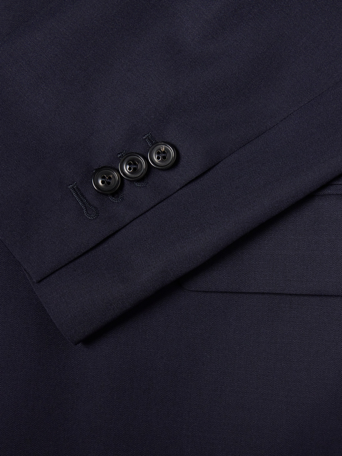 Two-Tone Virgin Wool-Twill Blazer