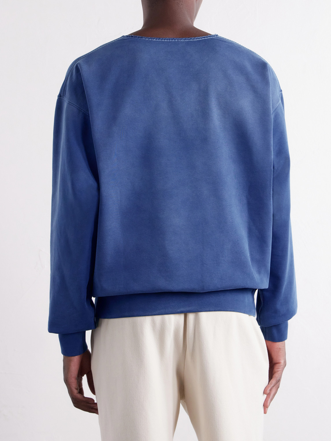 Washed Cotton-Jersey Sweatshirt