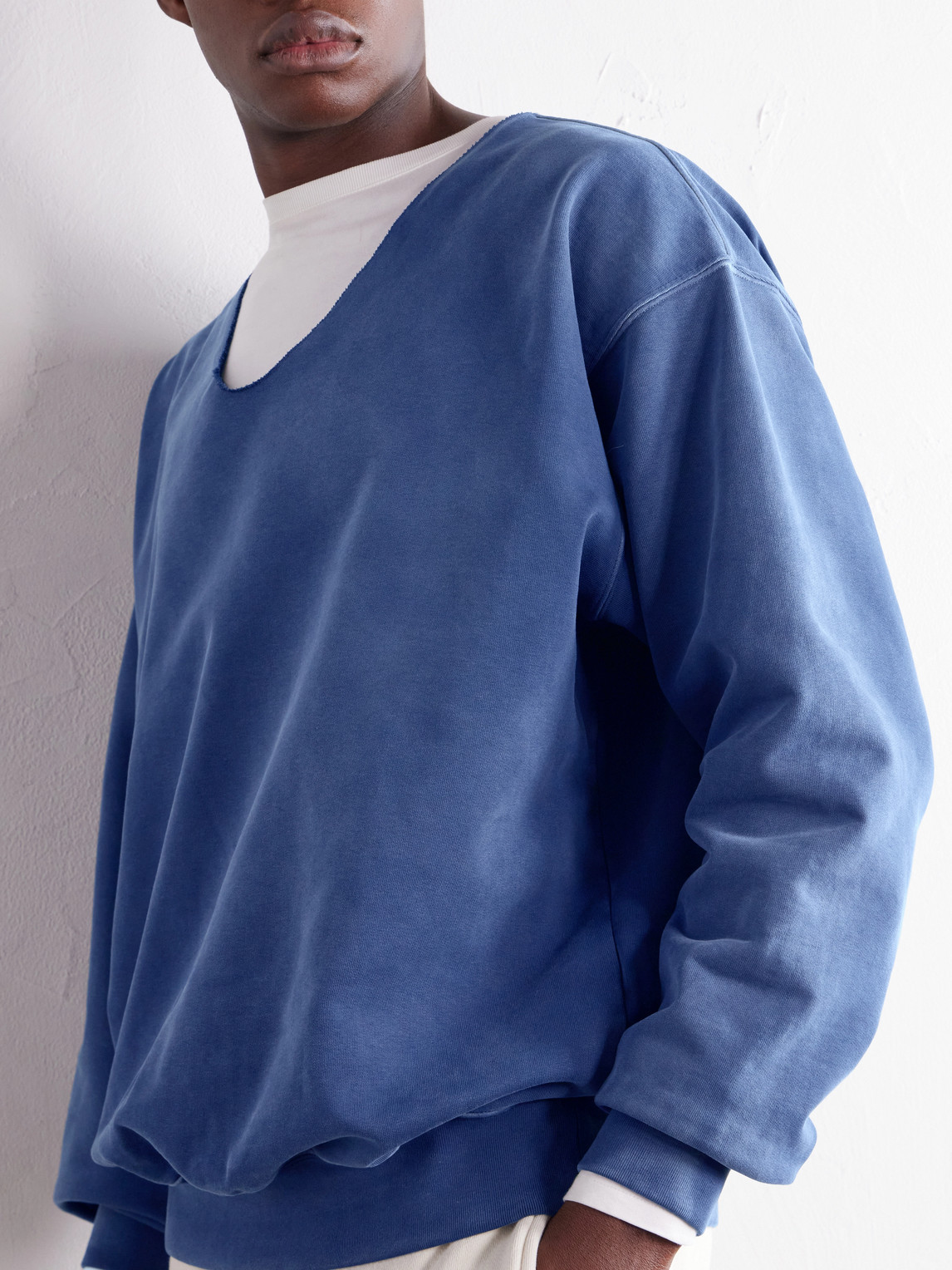 Washed Cotton-Jersey Sweatshirt