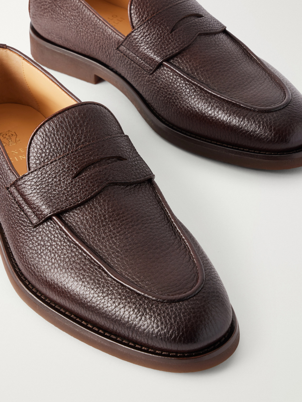 Flex Full-Grain Leather Penny Loafers