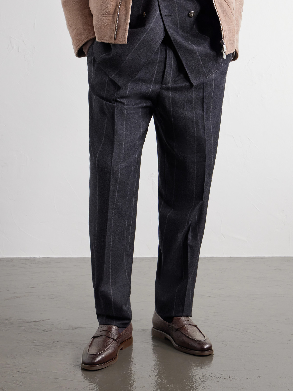 Flex Full-Grain Leather Penny Loafers