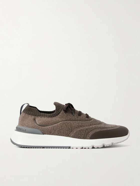 Brunellocucinelli Stretch-Knit Sneakers