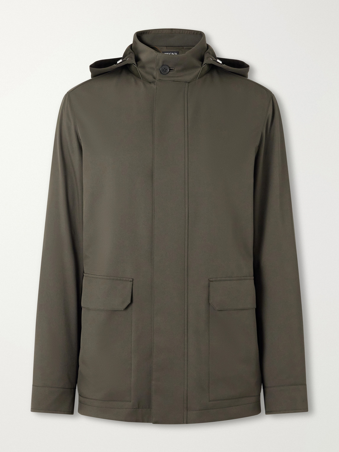 Hooded Twill Coat
