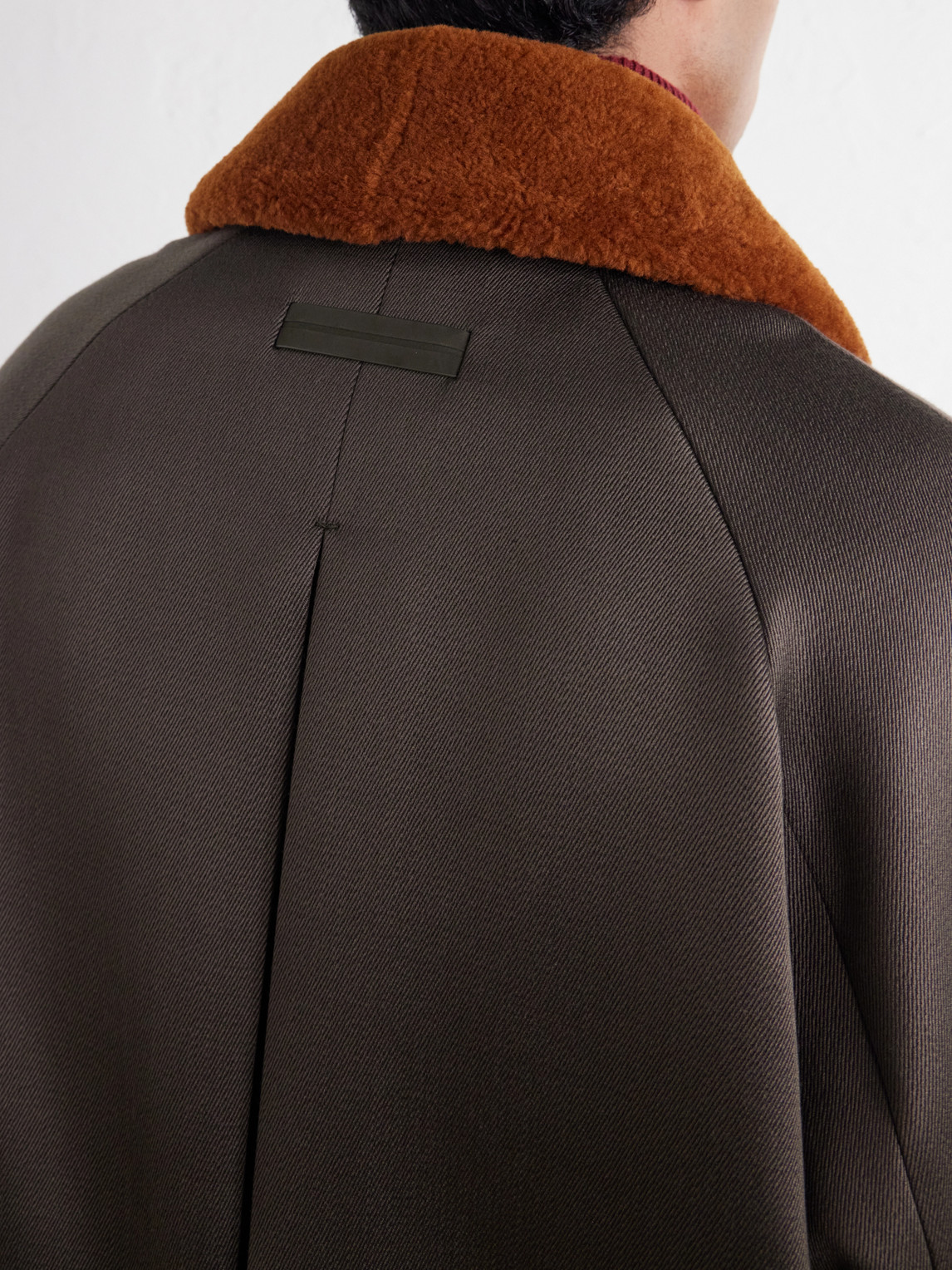 Shearling-Trimmed Wool And Silk-Blend Twill Blouson Jacket