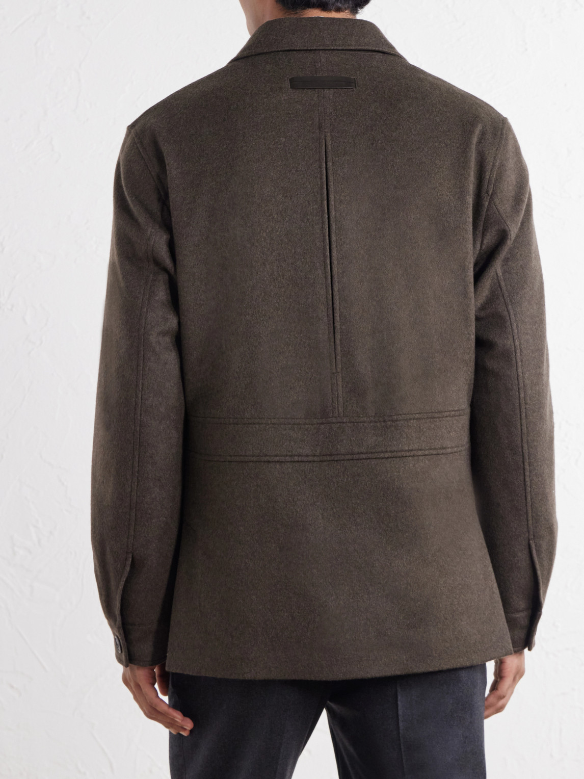 Oasi Herringbone Cashmere Coat