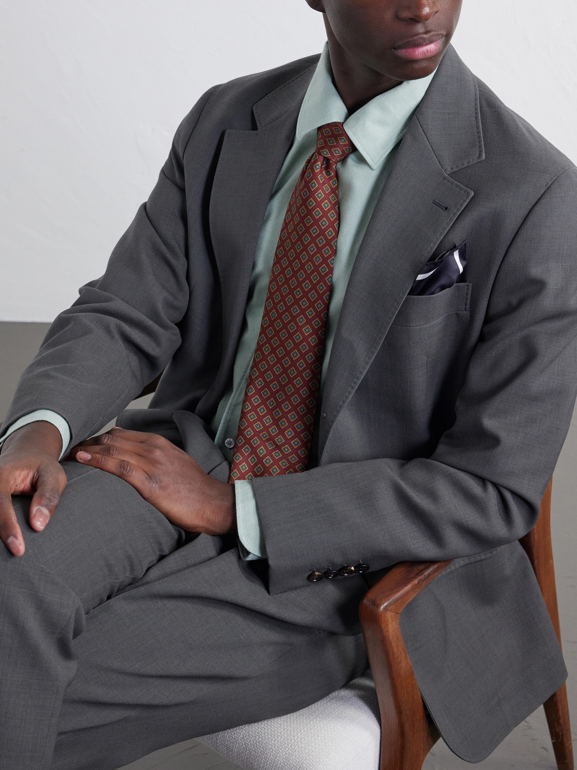 Cotton And Cashmere-Blend Oxford Shirt