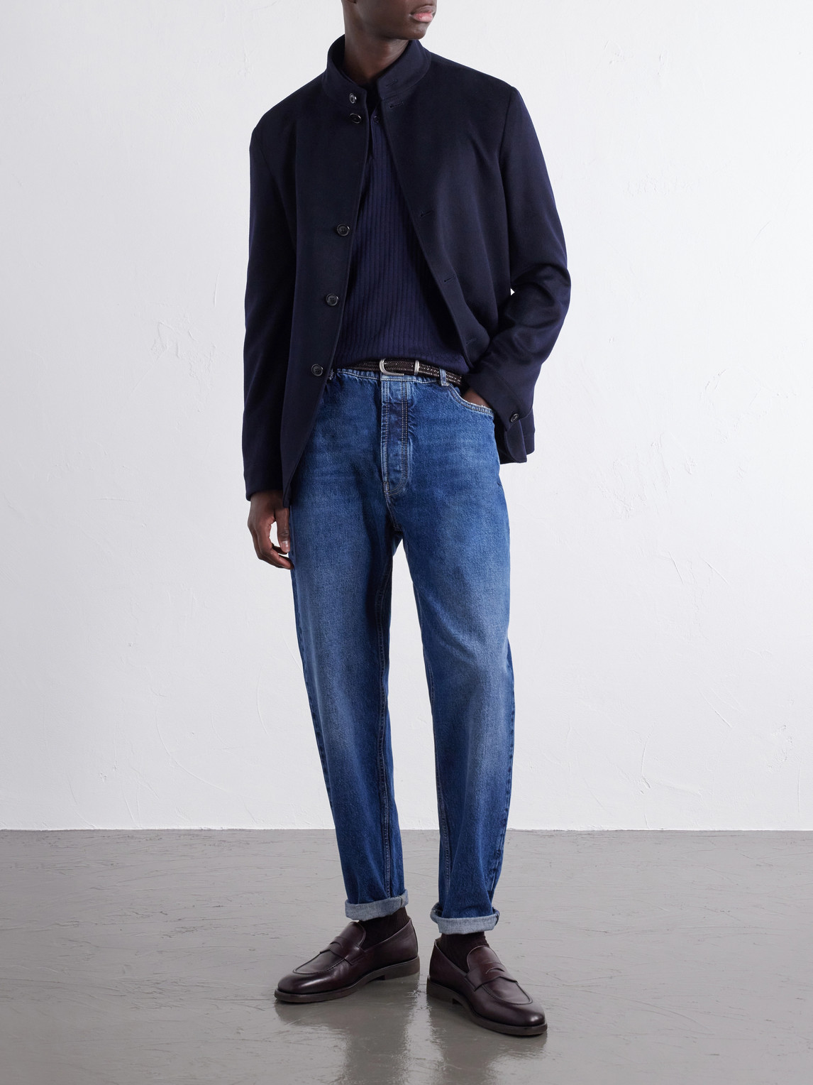 Il Conte Cashmere Brushed Coat
