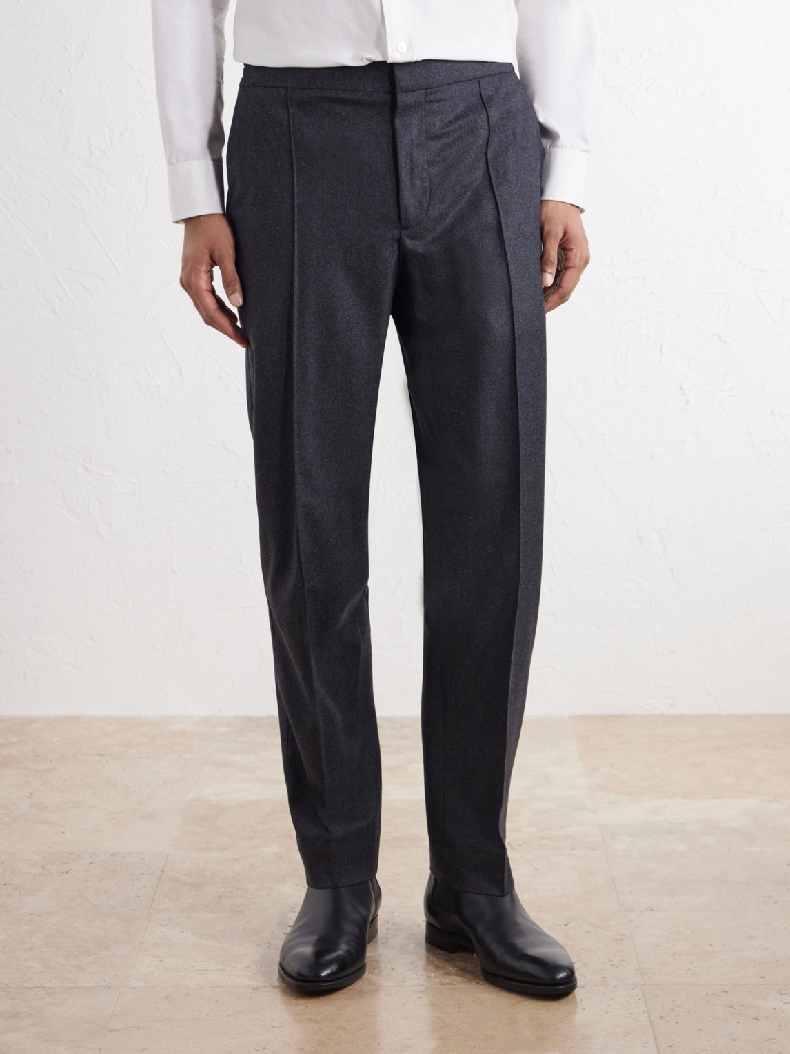 Straight-Leg Wool, Cashmere And Silk-Blend Trousers