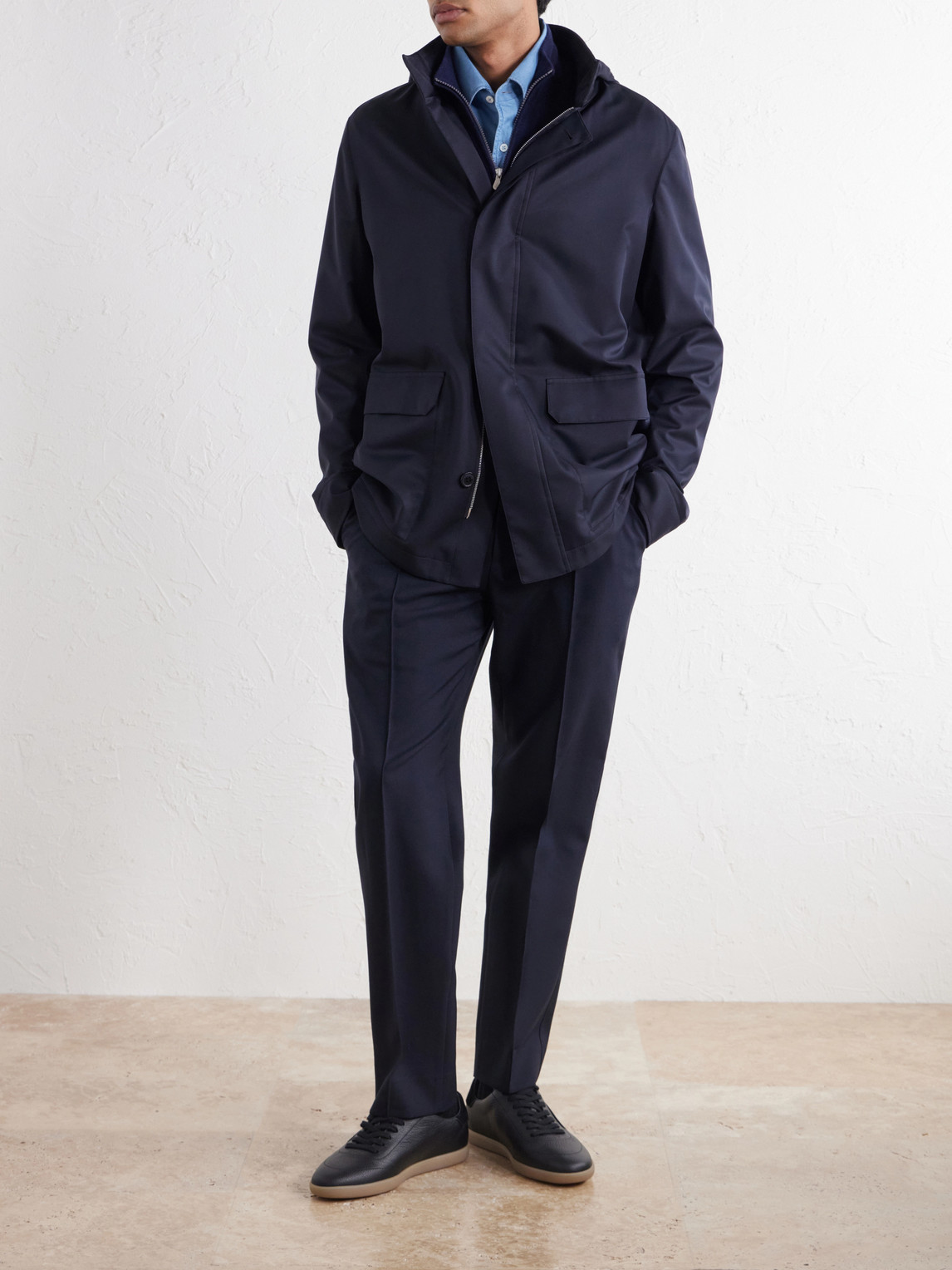 Hooded Twill Coat