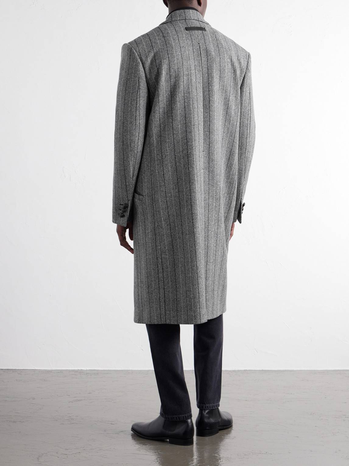 Trofeo Selection Double-Breasted Pinstriped Coat