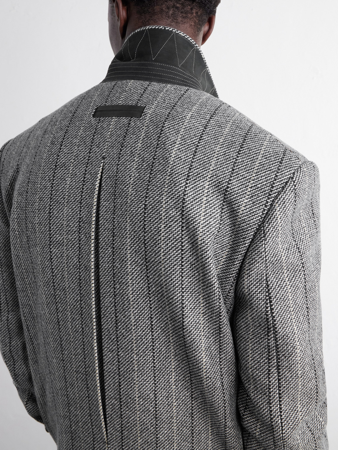 Trofeo Selection Double-Breasted Pinstriped Coat