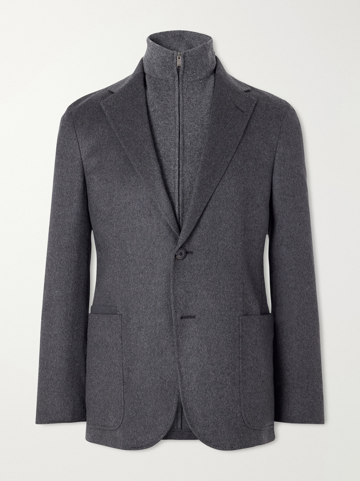 Oasi Cashmere Zip-Up Blazer