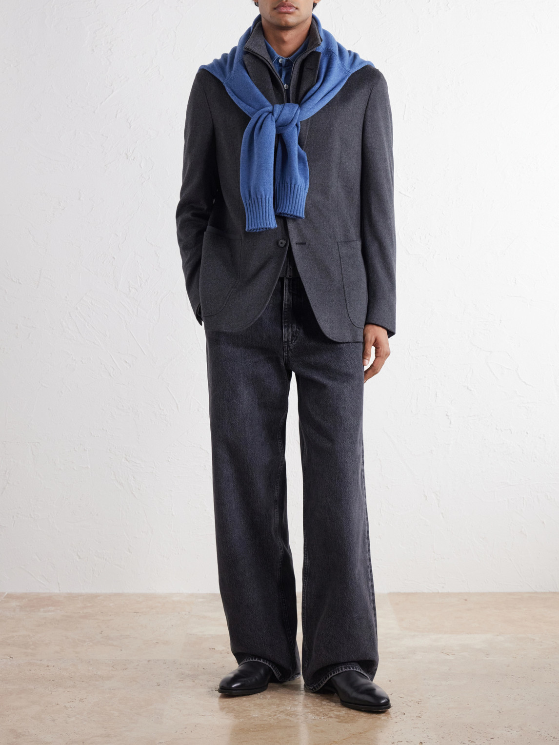 Oasi Cashmere Zip-Up Blazer