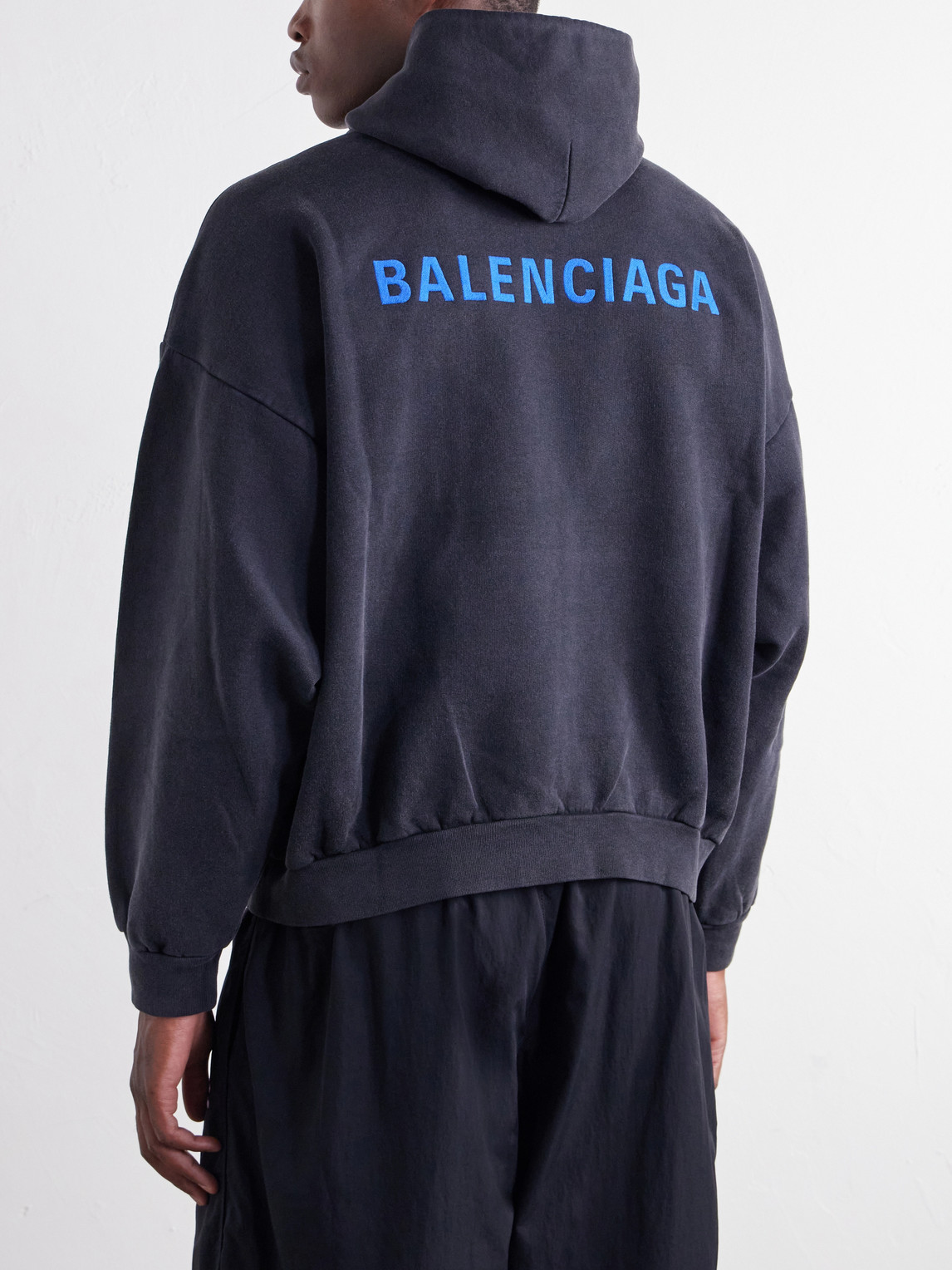 Logo-Embroidered Cotton-Jersey Hoodie