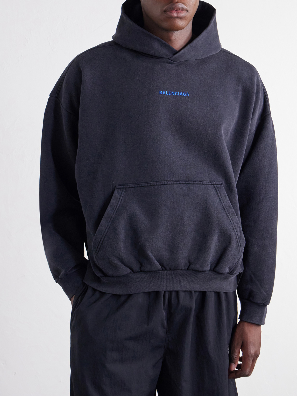 Logo-Embroidered Cotton-Jersey Hoodie