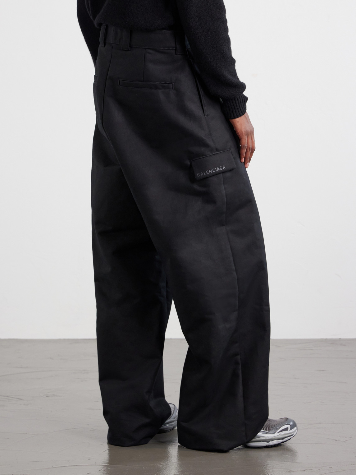 Straight-Leg Cotton-Gabardine Trousers