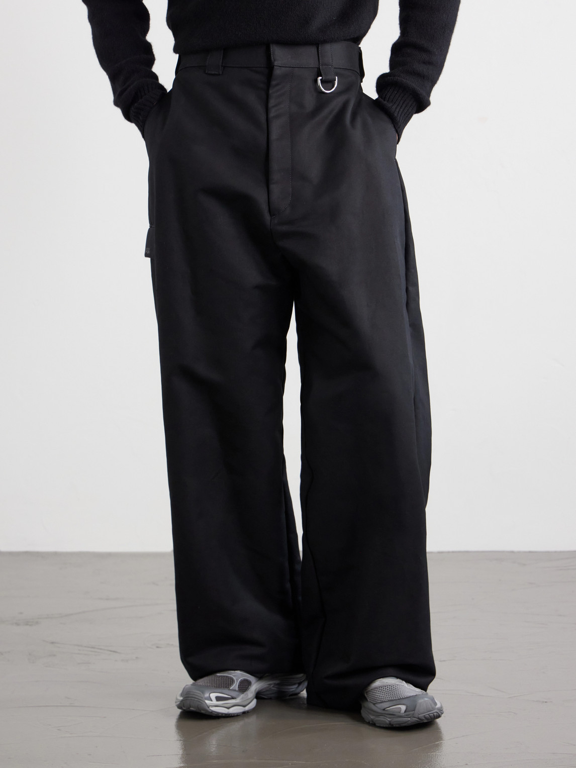 Straight-Leg Cotton-Gabardine Trousers