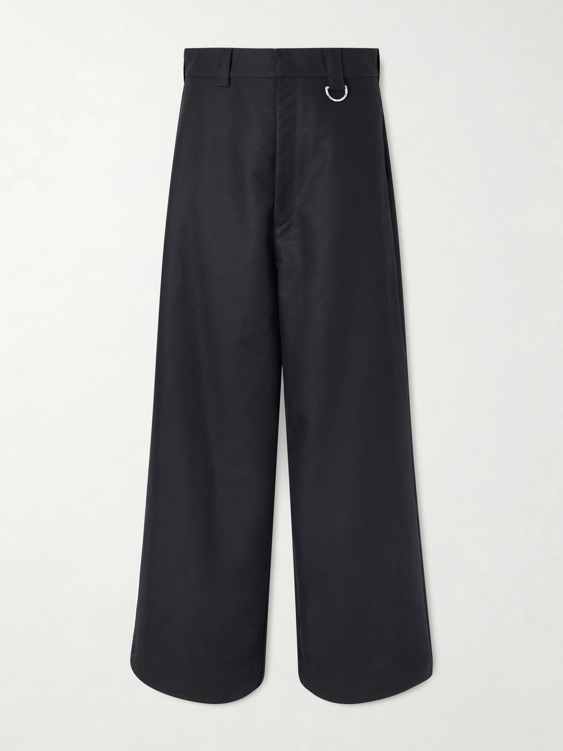 Straight-Leg Cotton-Gabardine Trousers