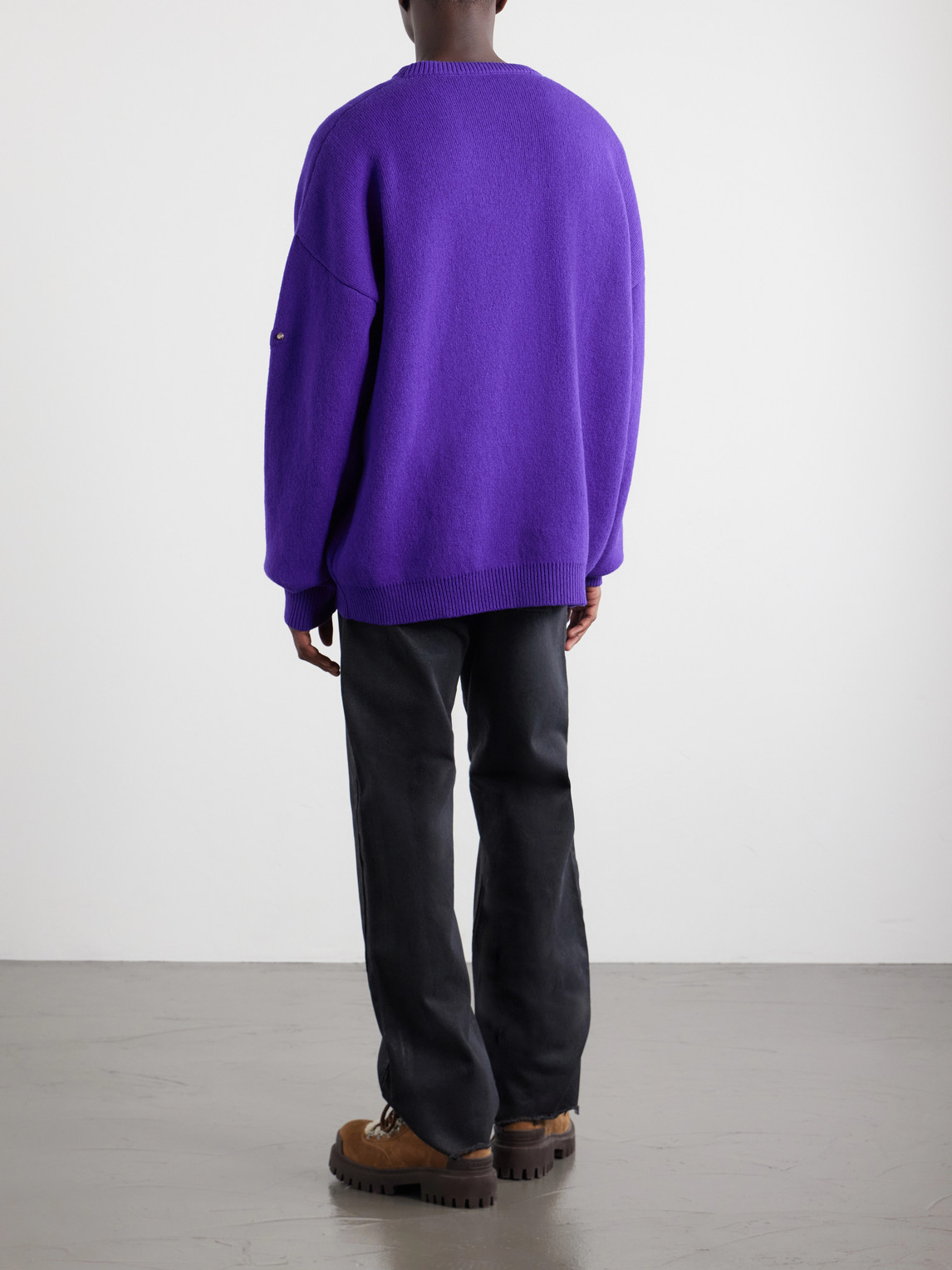 City Embellished Wool-Blend Sweater