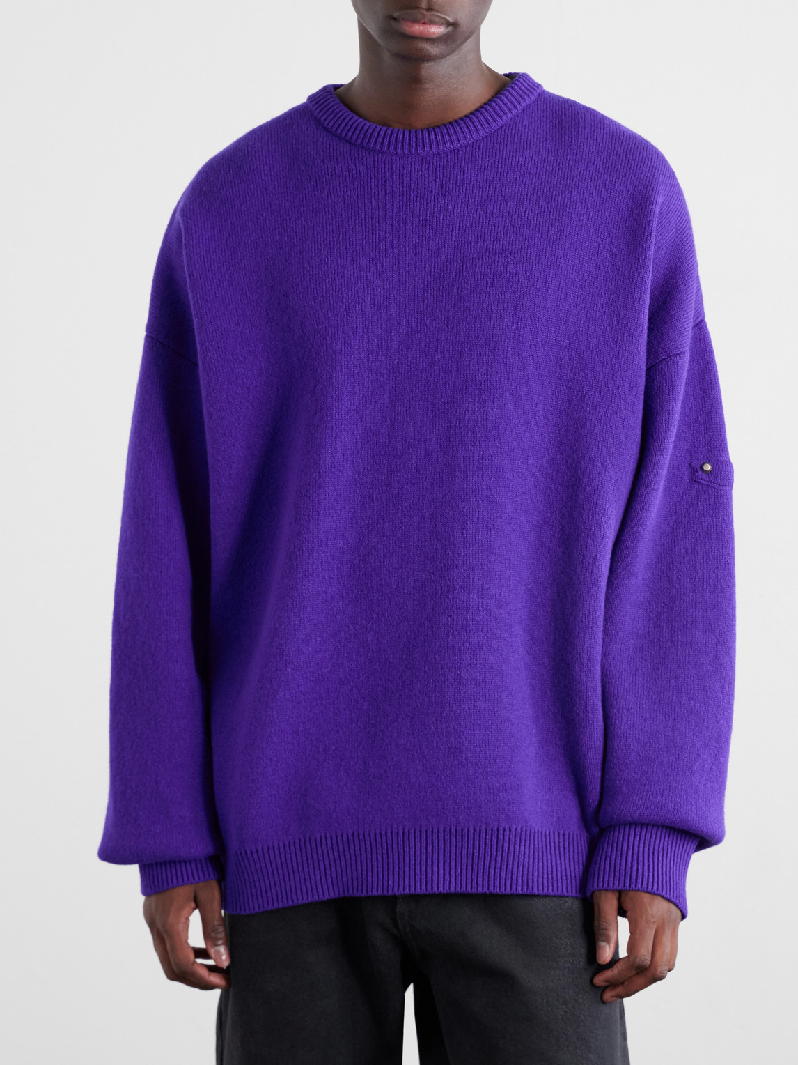 City Embellished Wool-Blend Sweater