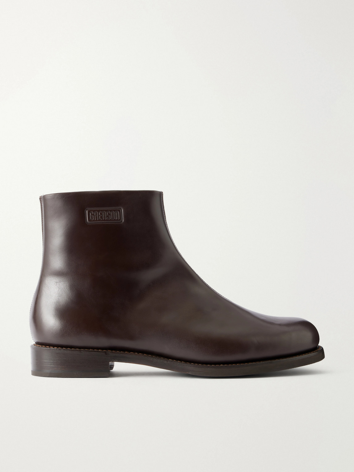 Grenson Richie Leather Chelsea Boots In Animal Print