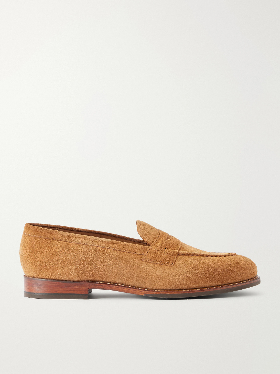 Grenson Lloyd Suede Penny Loafers In Multi