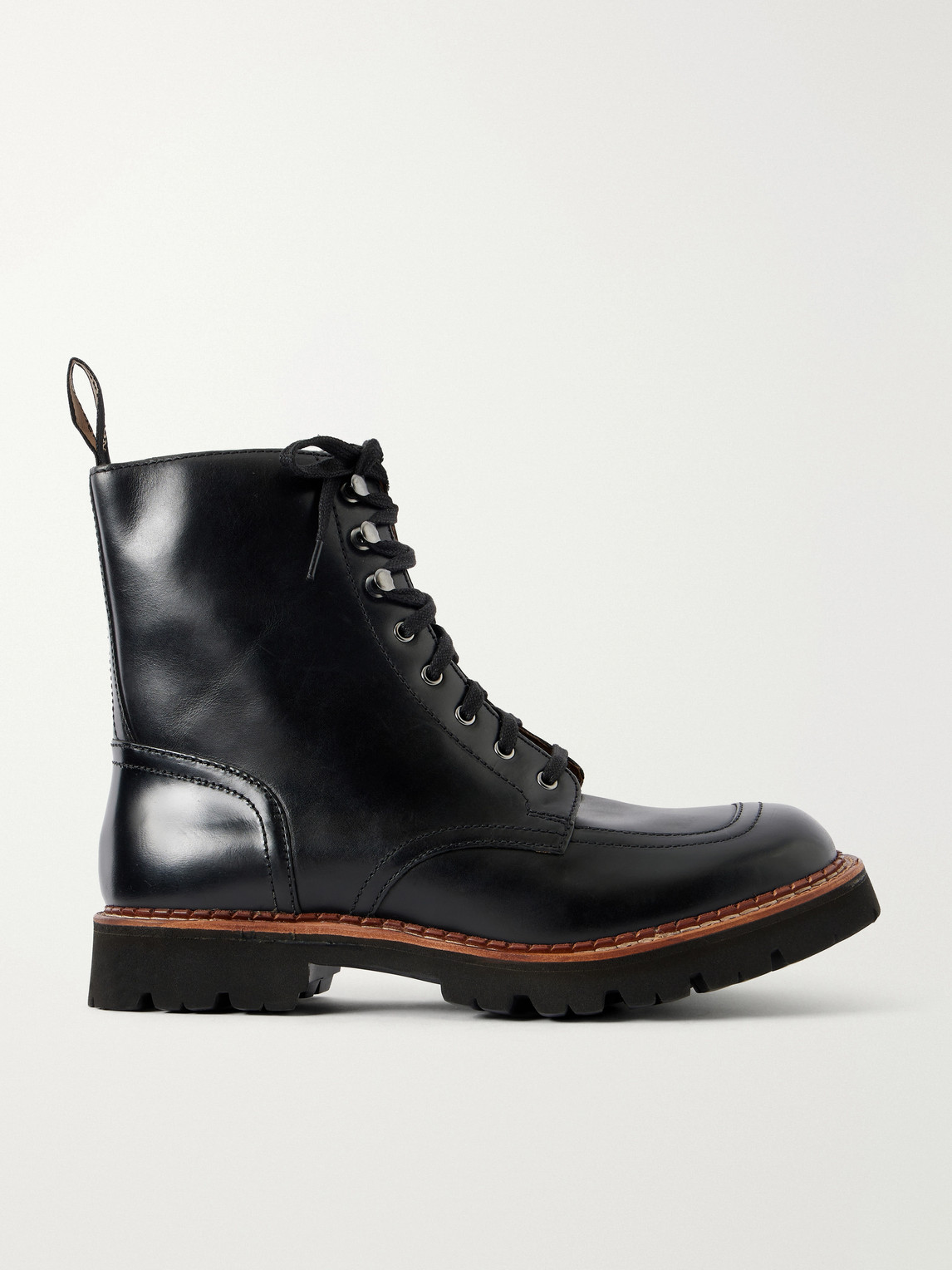 Grenson Noha Leather Lace-up Boots In Multi